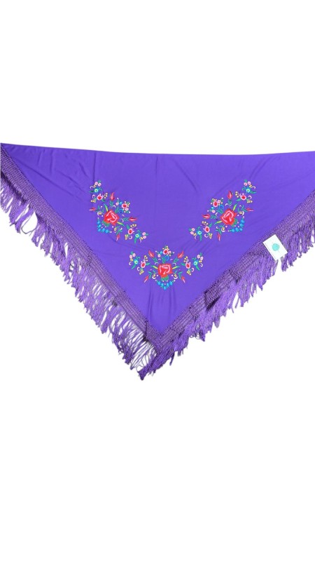 MANTON ESTAMPADO MORADO