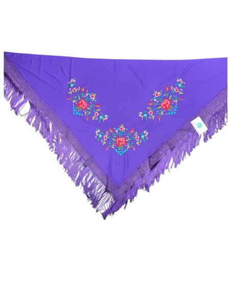 MANTON ESTAMPADO MORADO