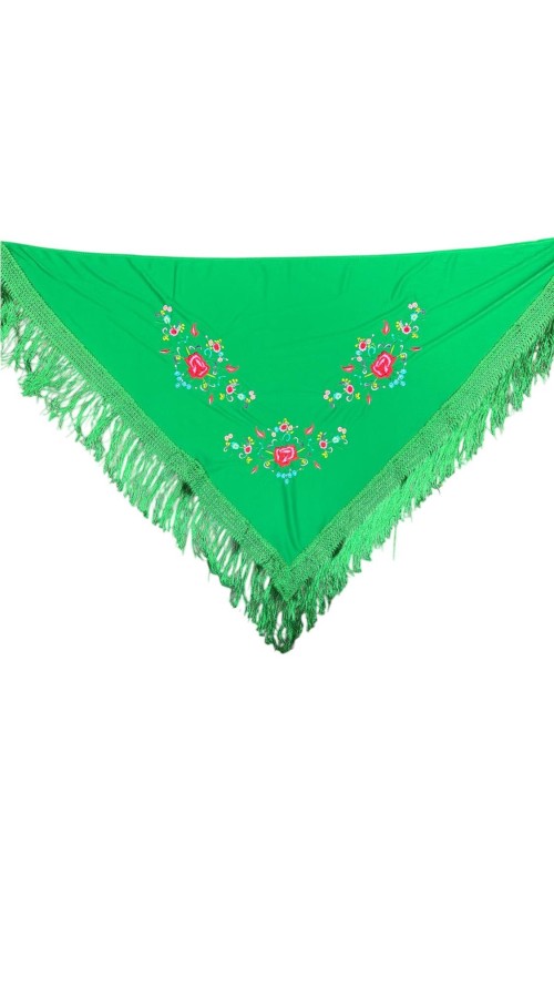 MANTON ESTAMPADO VERDE ANDALUCIA