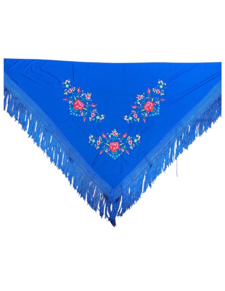 MANTON ESTAMPADO AZUL