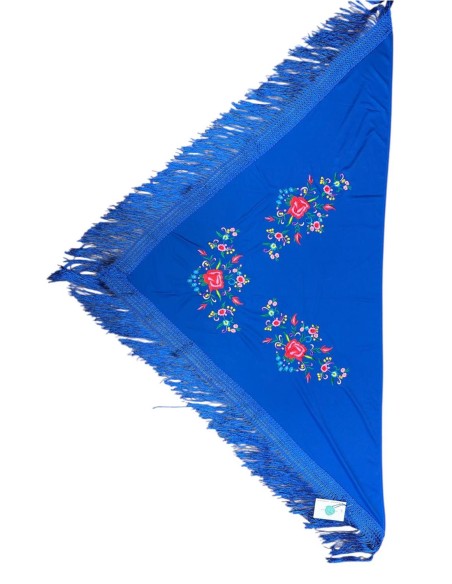 MANTON ESTAMPADO AZUL