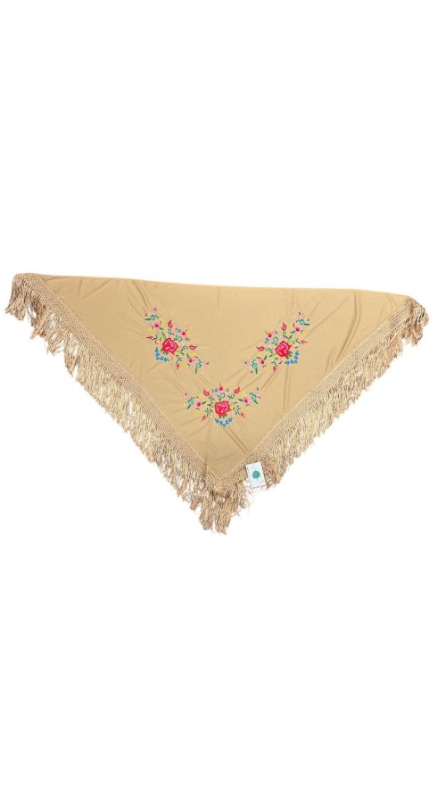 MANTON ESTAMPADO CAMEL