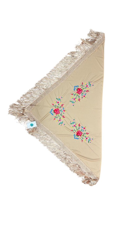 MANTON ESTAMPADO CAMEL