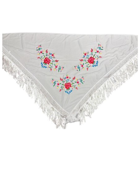 MANTON ESTAMPADO BLANCO