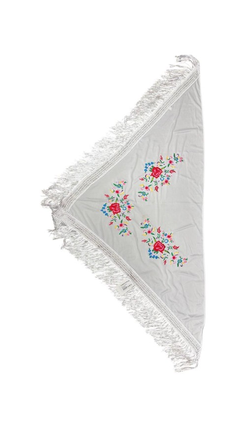 MANTON ESTAMPADO BLANCO