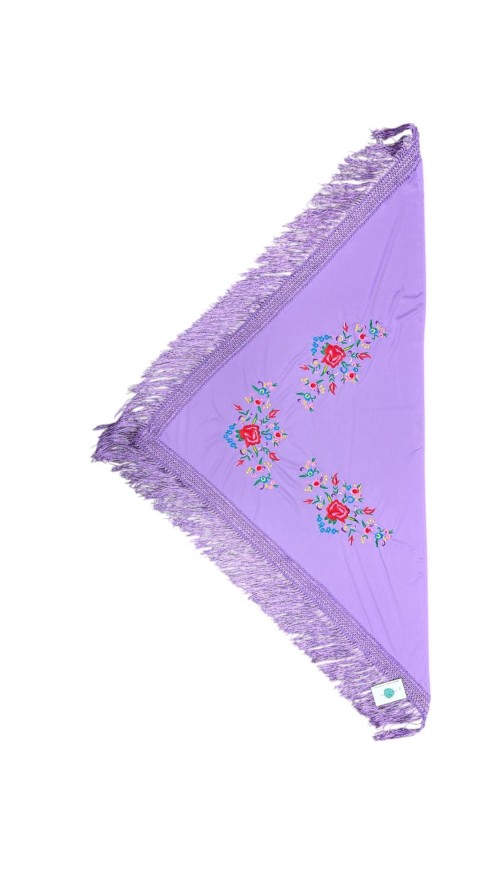 MANTON ESTAMPADO MALVA