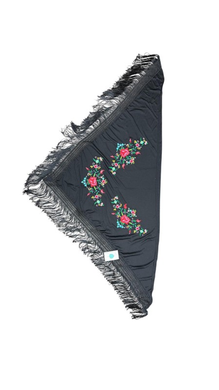 MANTON ESTAMPADO NEGRO 2