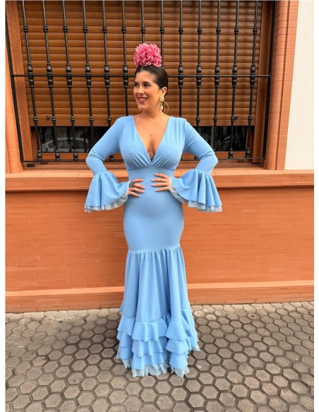 VESTIDO SEVILLA CELESTE