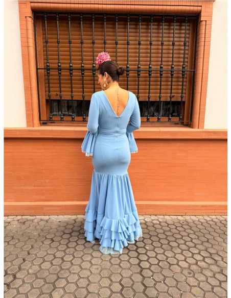 VESTIDO SEVILLA CELESTE
