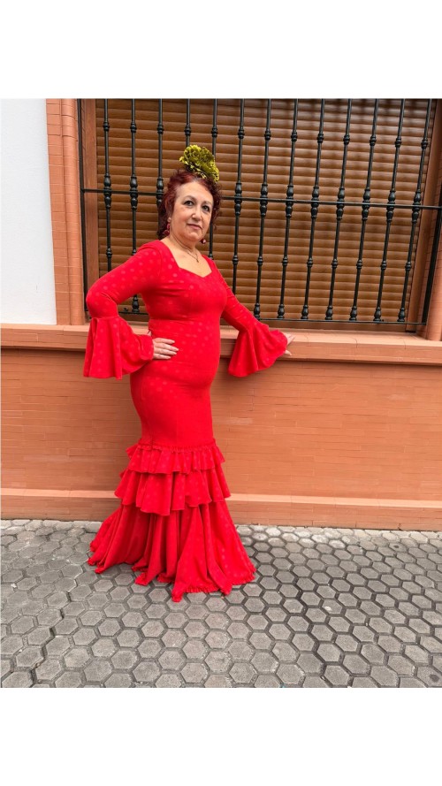 VESTIDO MALAGA ROJO