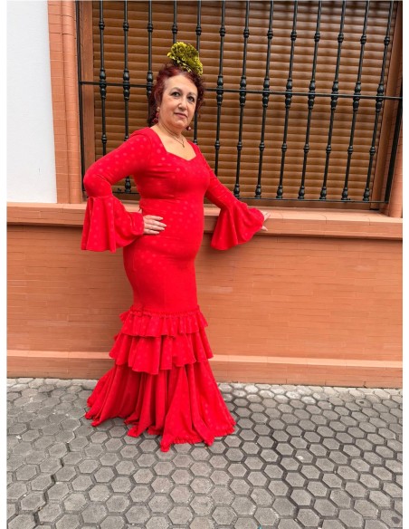 VESTIDO MALAGA ROJO