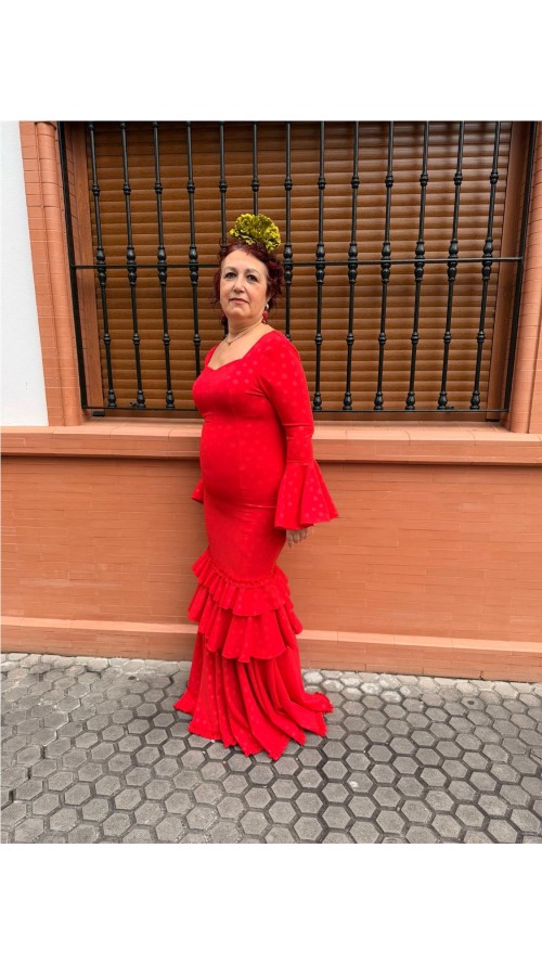 VESTIDO MALAGA ROJO
