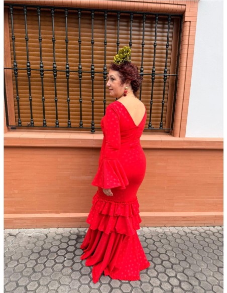 VESTIDO MALAGA ROJO