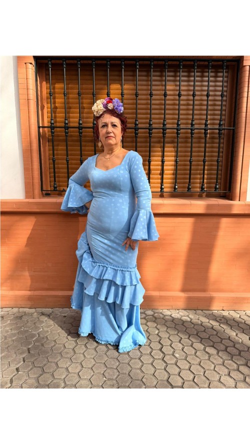 VESTIDO MALAGA CELESTE
