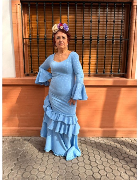 VESTIDO MALAGA CELESTE