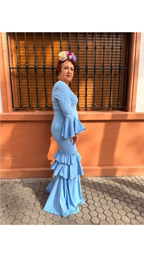 VESTIDO MALAGA CELESTE