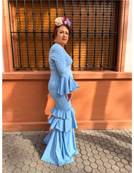 VESTIDO MALAGA CELESTE