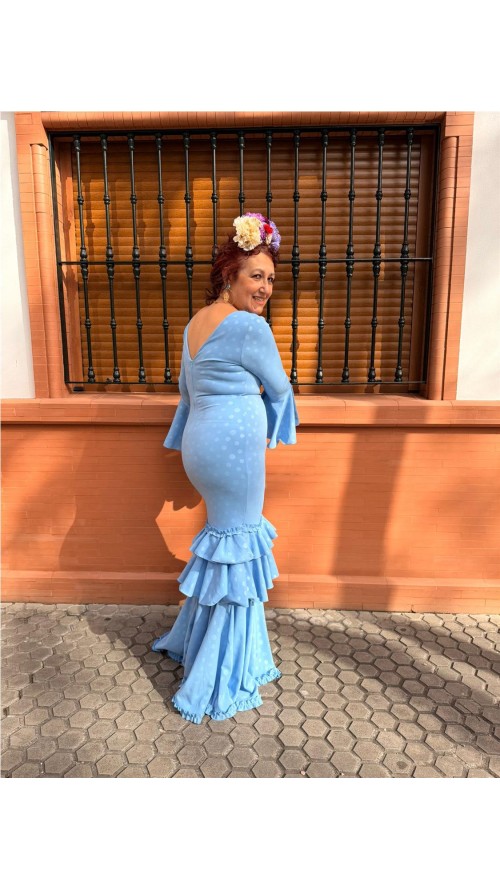 VESTIDO MALAGA CELESTE