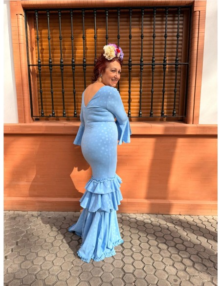 VESTIDO MALAGA CELESTE