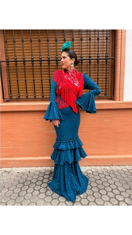 VESTIDO MALAGA PETROLEONEGRO