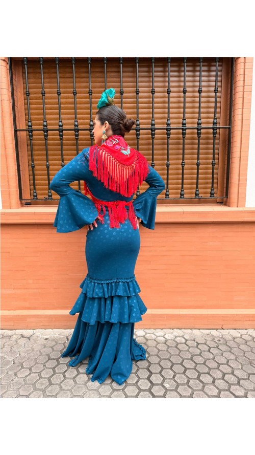 VESTIDO MALAGA PETROLEONEGRO