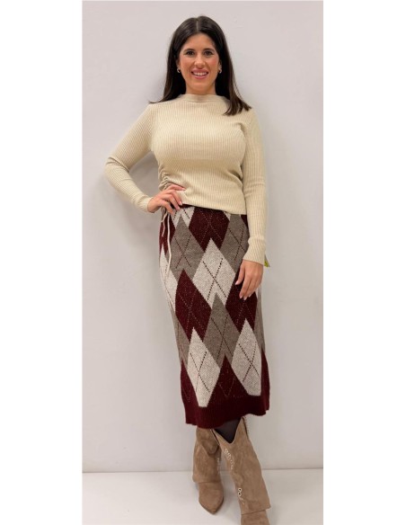 FALDA AZAHARA BURDEOS