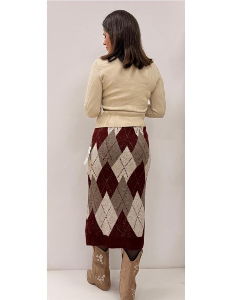 FALDA AZAHARA BURDEOS