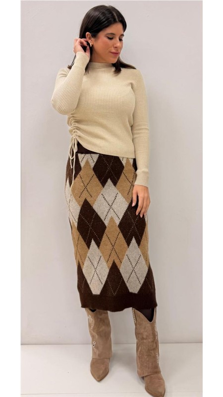 FALDA AZAHARA MARRON 2