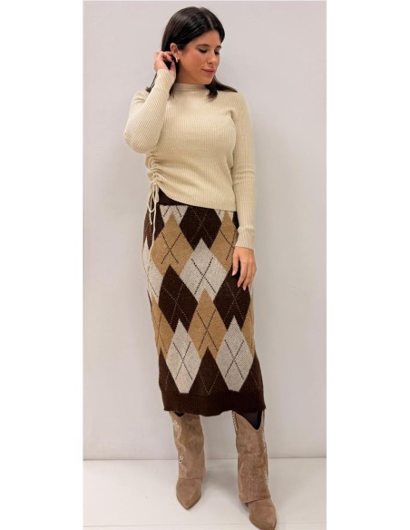 FALDA AZAHARA MARRON