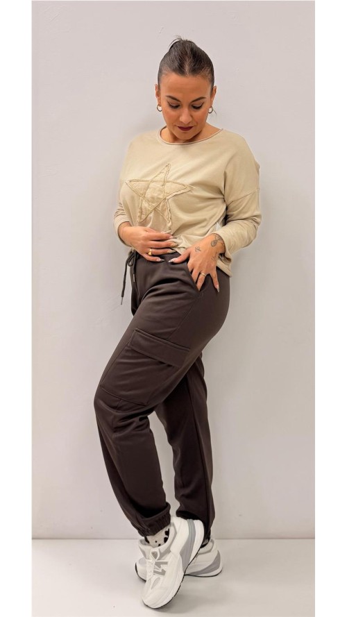 CAMISETA ESTRELLA BEIG