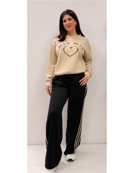 PANTALON 3 RAYAS NEGRO