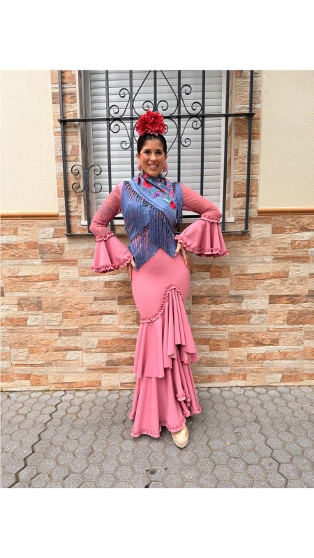 VESTIDO PLUMETI ROSA 2