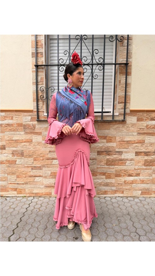 VESTIDO PLUMETI ROSA