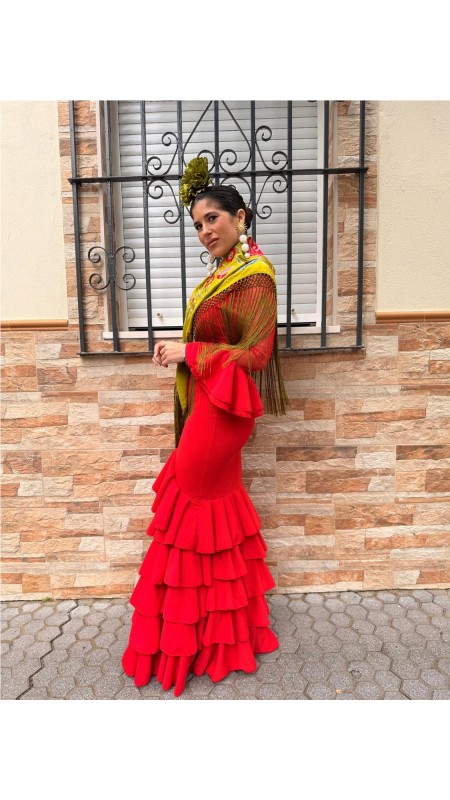 VESTIDO PLUMETI ROJO 2