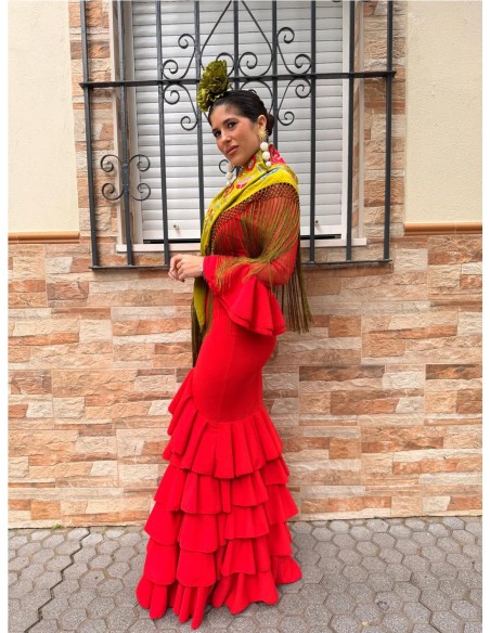 VESTIDO PLUMETI ROJO