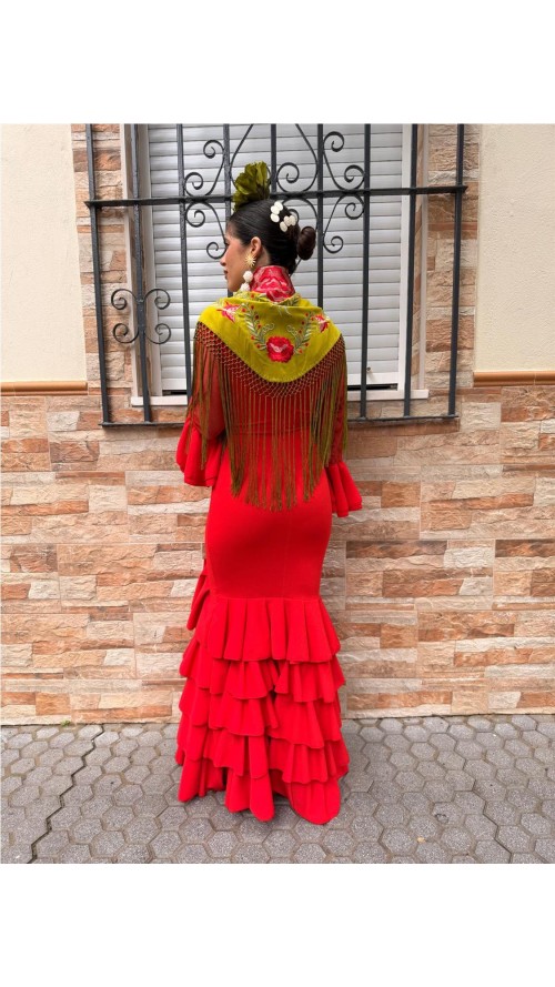 VESTIDO PLUMETI ROJO