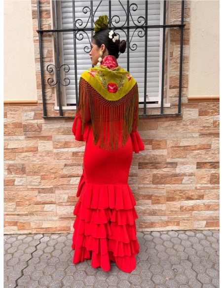 VESTIDO PLUMETI ROJO