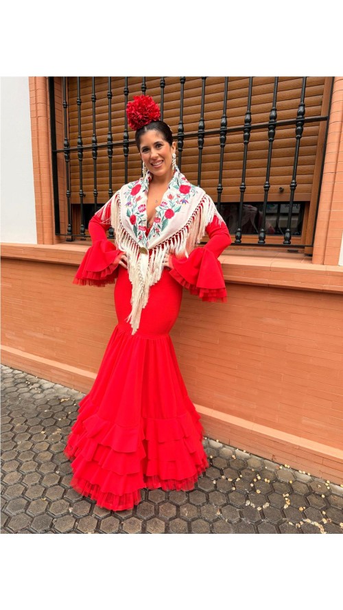 VESTIDO SEVILLA ROJO