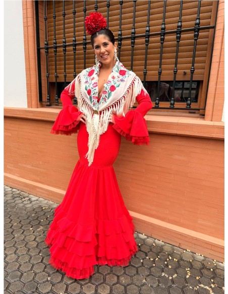 VESTIDO SEVILLA ROJO