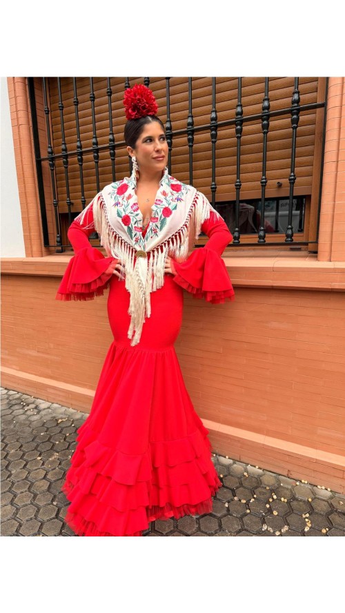 VESTIDO SEVILLA ROJO