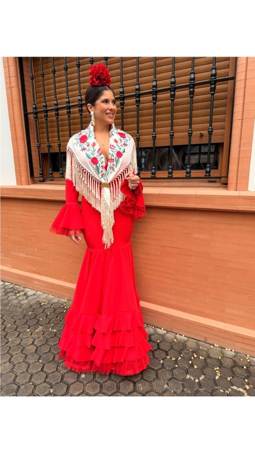 VESTIDO SEVILLA ROJO