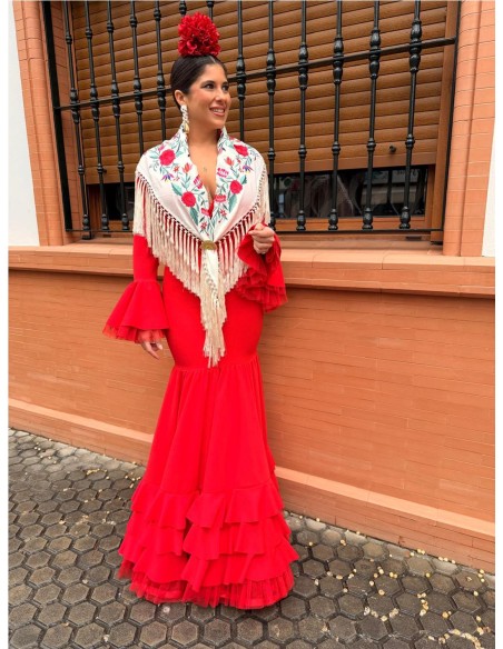 VESTIDO SEVILLA ROJO