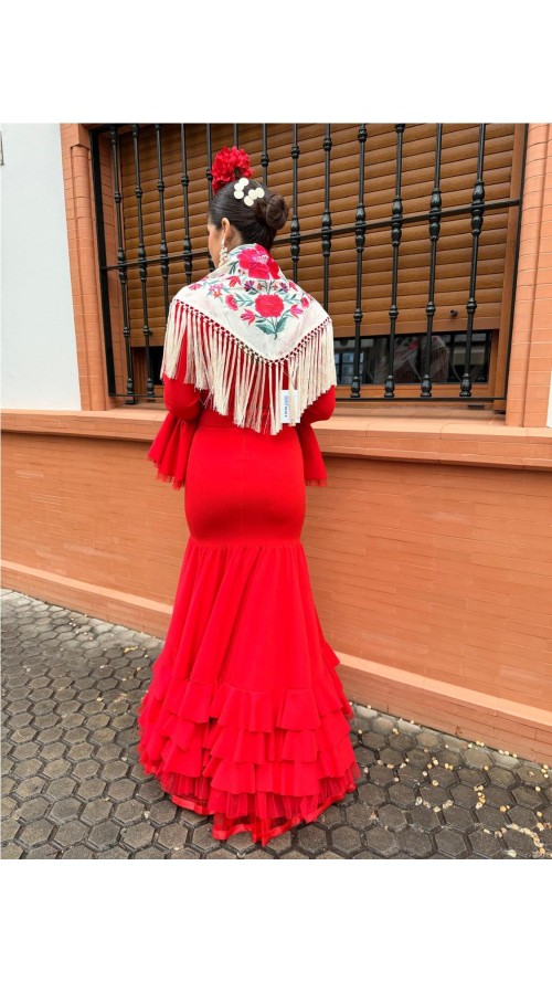 VESTIDO SEVILLA ROJO