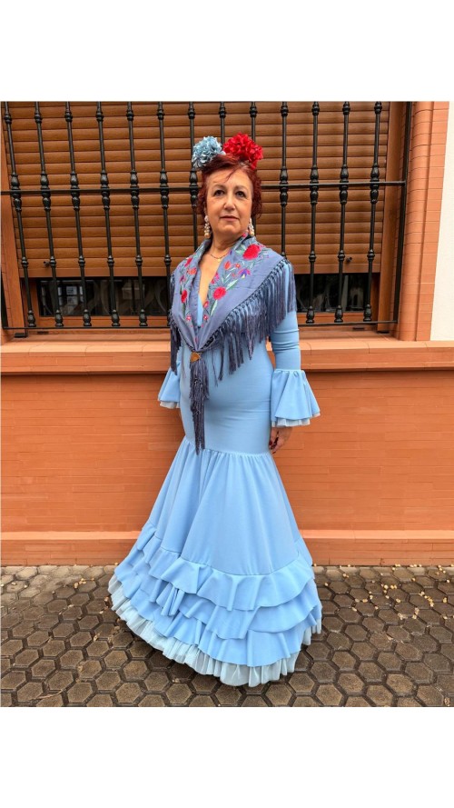 VESTIDO SEVILLA CELESTE