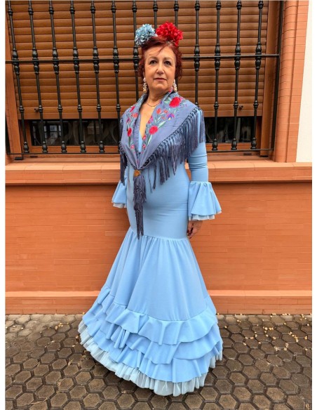 VESTIDO SEVILLA CELESTE