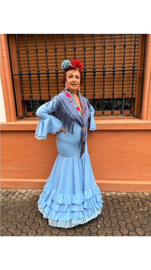 VESTIDO SEVILLA CELESTE