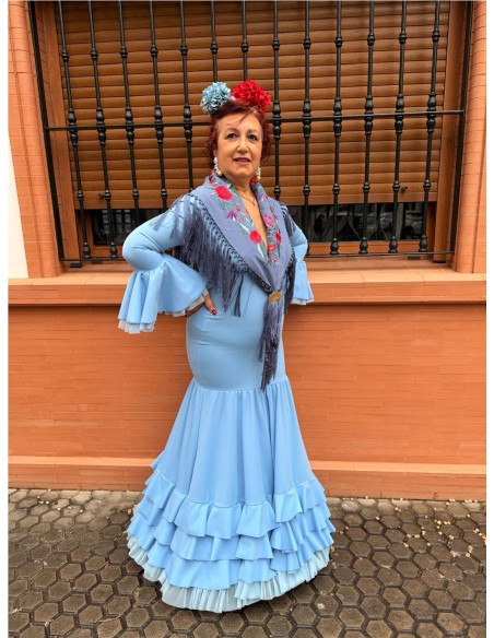 VESTIDO SEVILLA CELESTE
