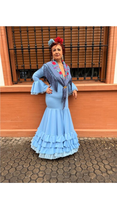 VESTIDO SEVILLA CELESTE