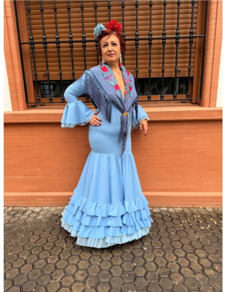 VESTIDO SEVILLA CELESTE
