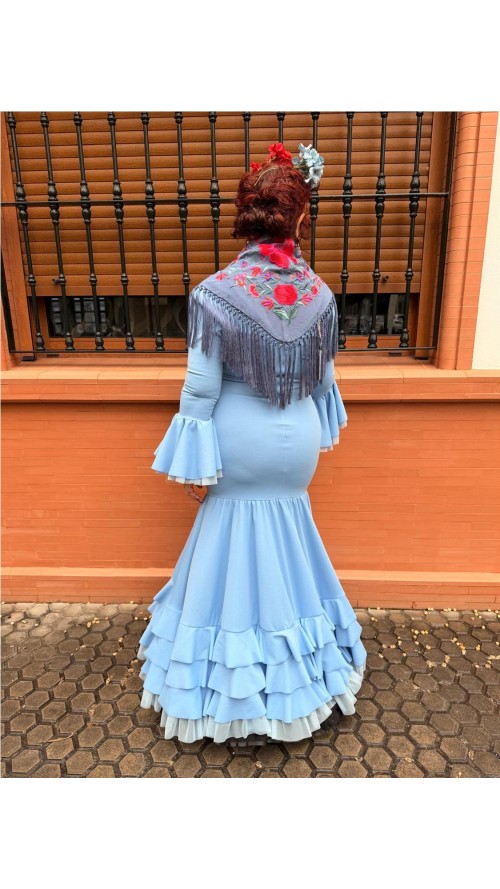 VESTIDO SEVILLA CELESTE